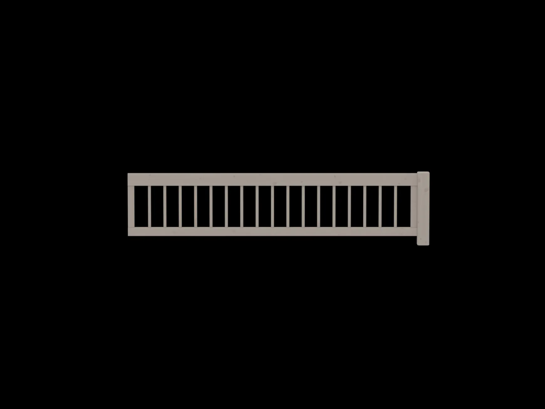 FLEXA CLASSIC 3/4 sengehest, 200 cm Gråvasketfyrretræ Clearance