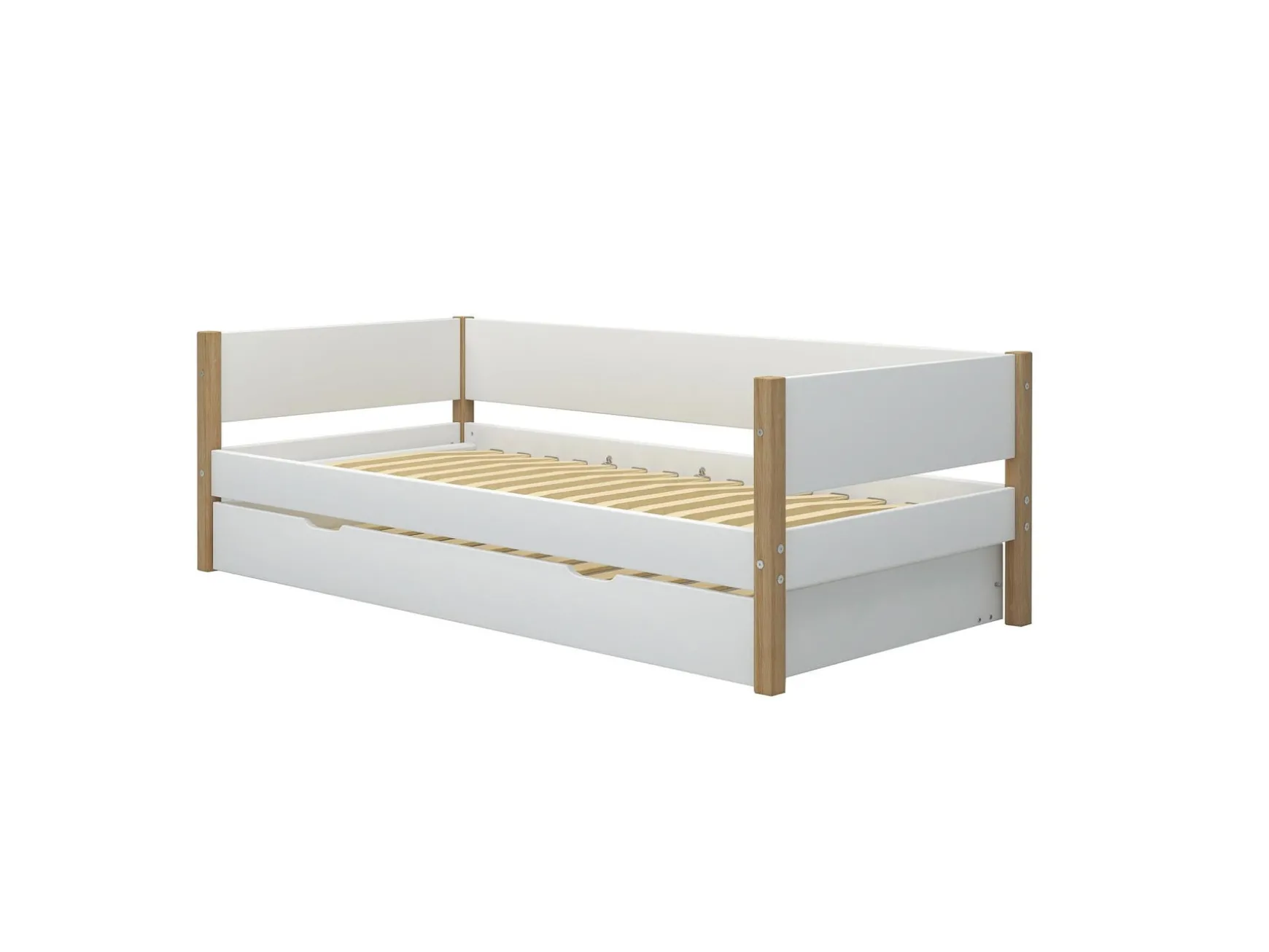 FLEXA Daybed med udtræksfunktion White/oak Online