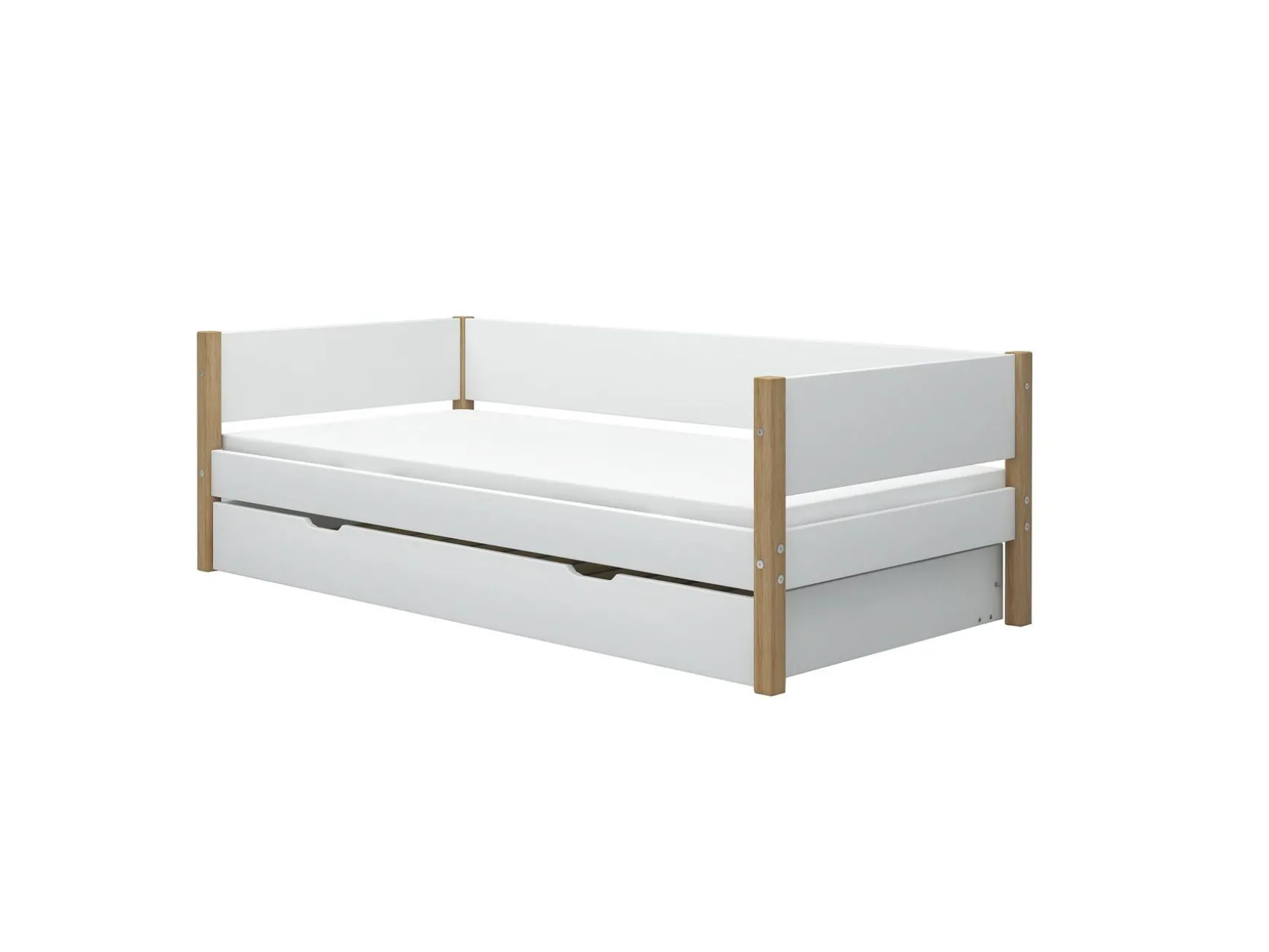 FLEXA Daybed med udtræksfunktion White/oak Online