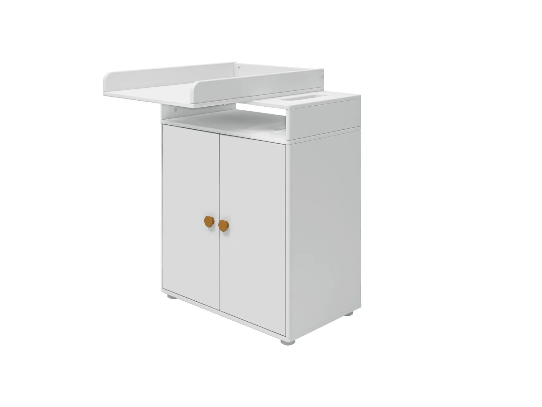 FLEXA Puslebord, 2 låger White/mustard Outlet